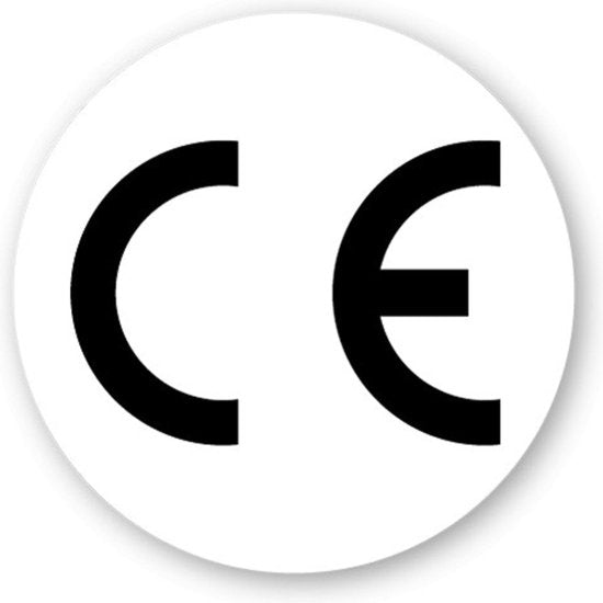 CE-markering Stickers | 25 mm Rond | 10 Stuks