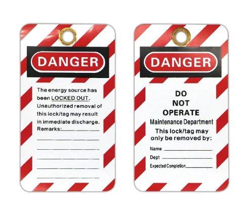 Lock out (LOTO) Waarschuwingstag 'DO NOT OPERATE' 10 STUKS