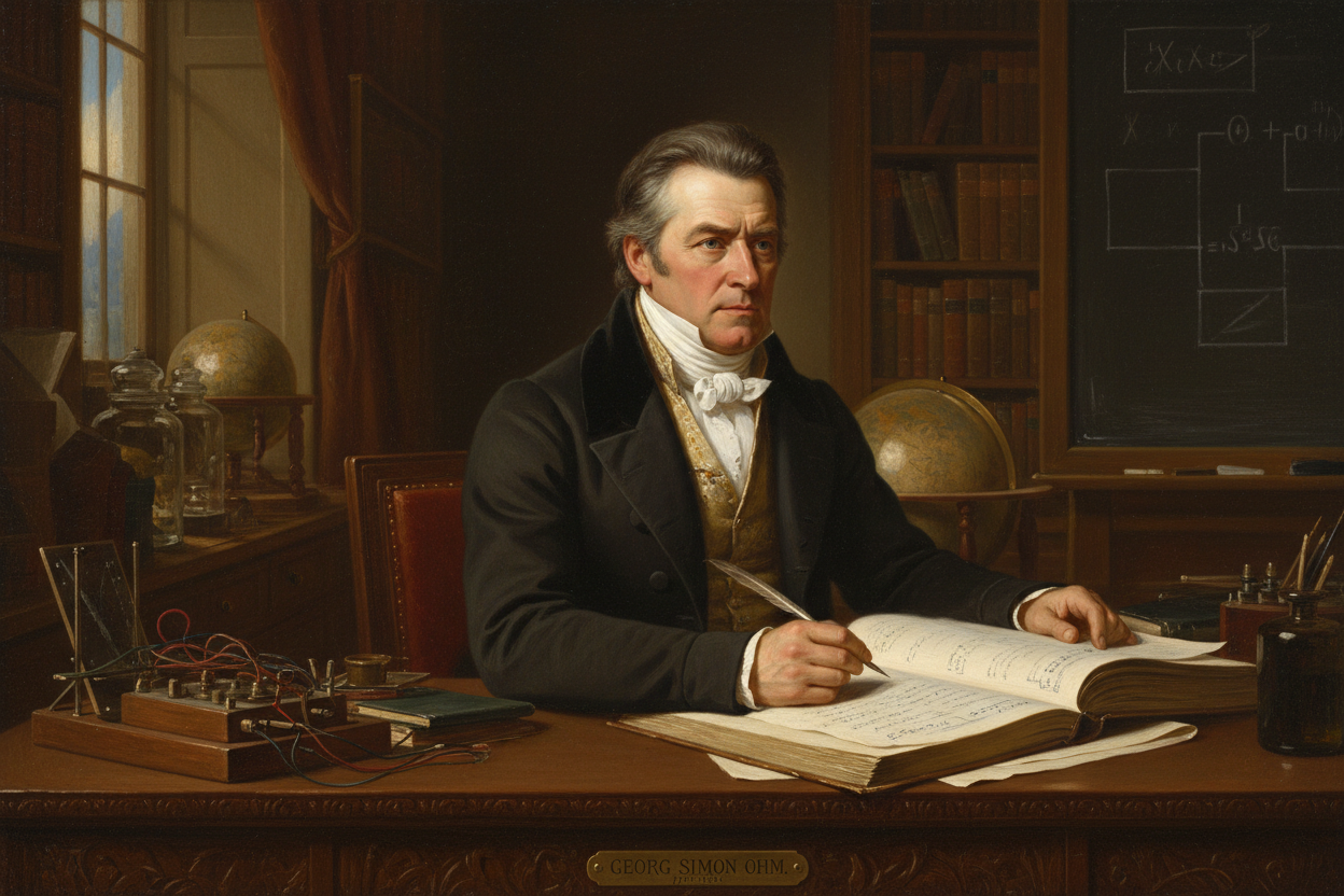 maak een foto van george simon ohm